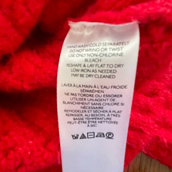 New Anthropologie Maeve Red Cowl Neck Sweater Size Small - Picture 7 of 7